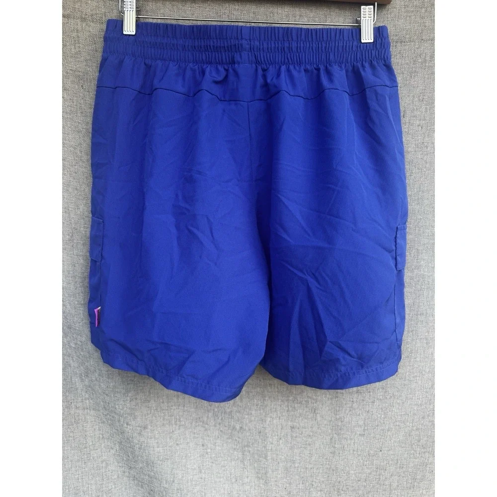 Adidas Cargo Shorts Mens L Blue Sun Cargo Side 3-Stripes Ripstop Lightweight‎